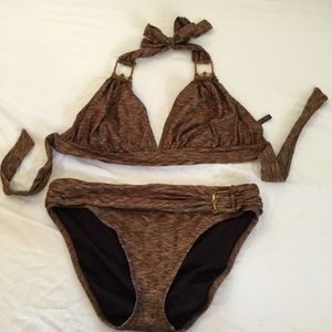 Women’s gold bikini